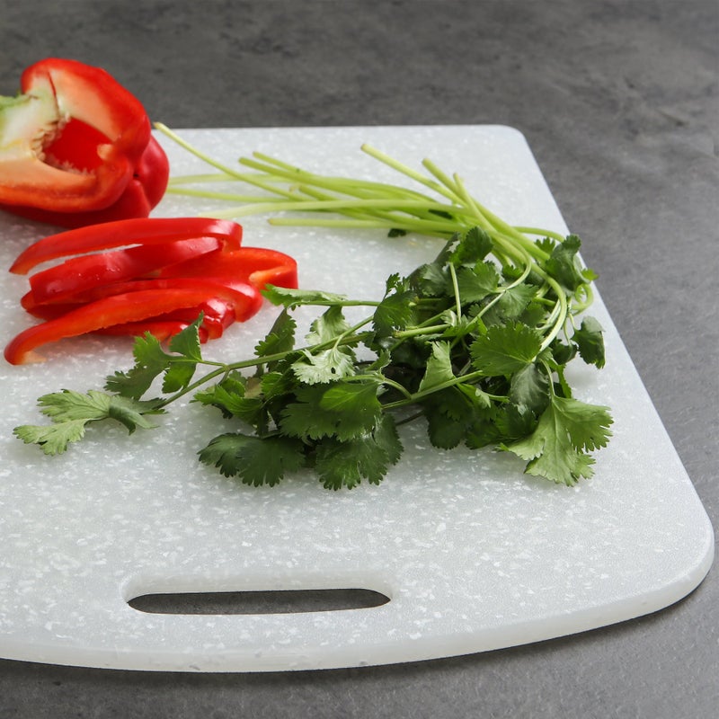 Dexas Decorator House SuperBoard Cutting Board with Rounded Corners, 12 by 16 inches, Granite - Image 2